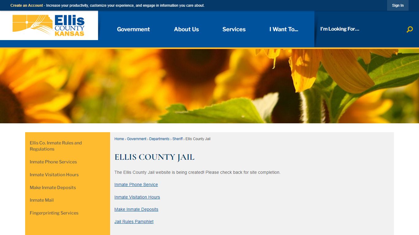 Ellis County Jail | Ellis County, KS - Official Website